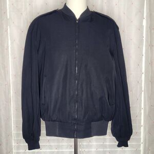 Neptune Garment Co Black‎ Eisenhower Military Bomber Jacket Epaulets Size 52